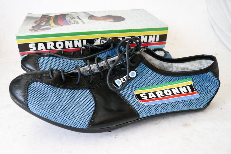 Detto Saronni cycling shoes size 45 - Classic Steel Bikes