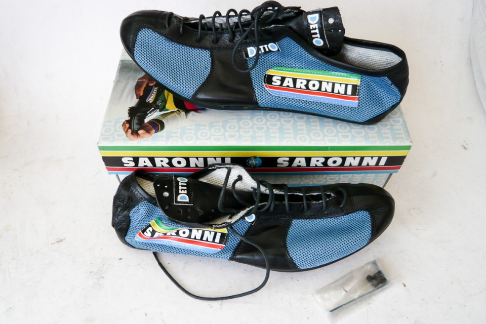 Detto Saronni cycling shoes size 45 - Classic Steel Bikes