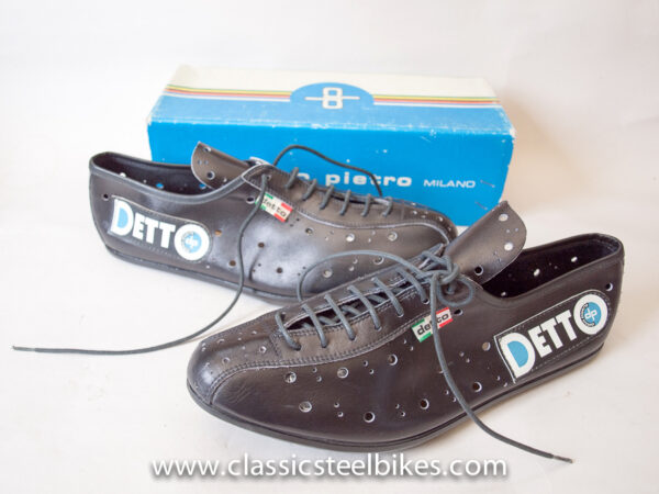 Detto Pietro Vintage Cycling Shoes Size 46 - Classic Steel Bikes